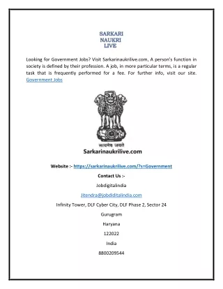 looking for government jobs visit