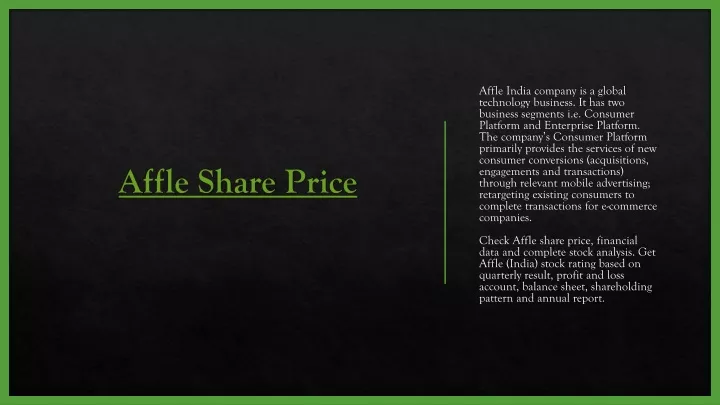 affle share price