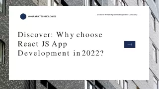 discover why choose react js app development in 2022