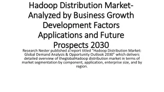 Hadoop Distribution Market