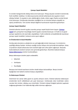 ama r sepeti modelleri