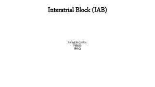 Interatrial Block (IAB)