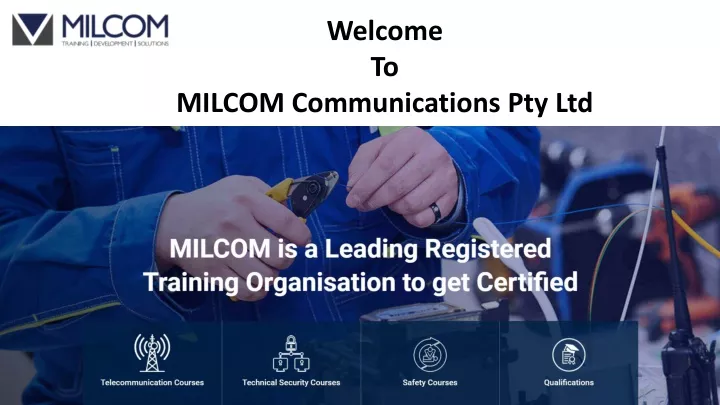 welcome to milcom communications pty ltd