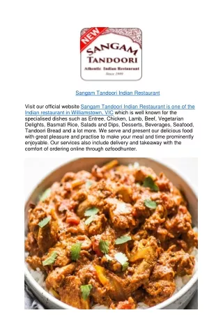 sangam tandoori indian restaurant visit