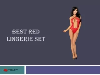 Best Red Lingerie Set | Sydney Rose Lingerie