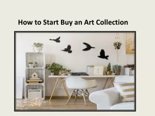 How to Start an Art Collection