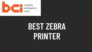 best zebra printer