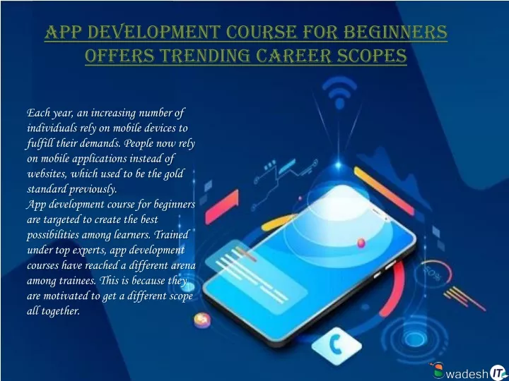 app development course for beginners offers