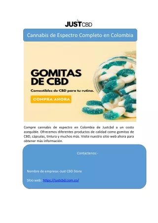 Cannabis de Espectro Completo en Colombia