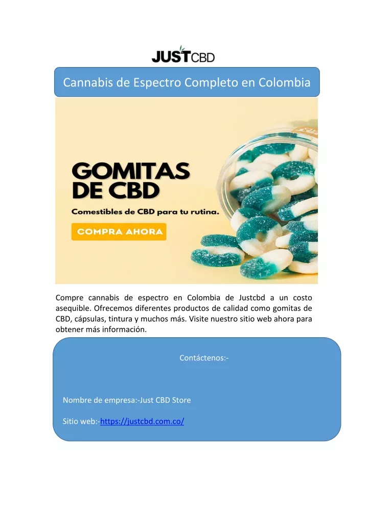 cannabis de espectro completo en colombia
