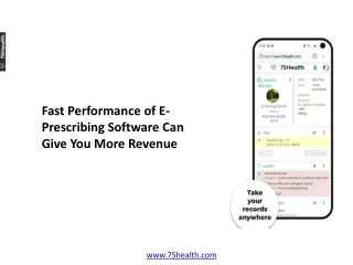 fast performance of e prescribing software