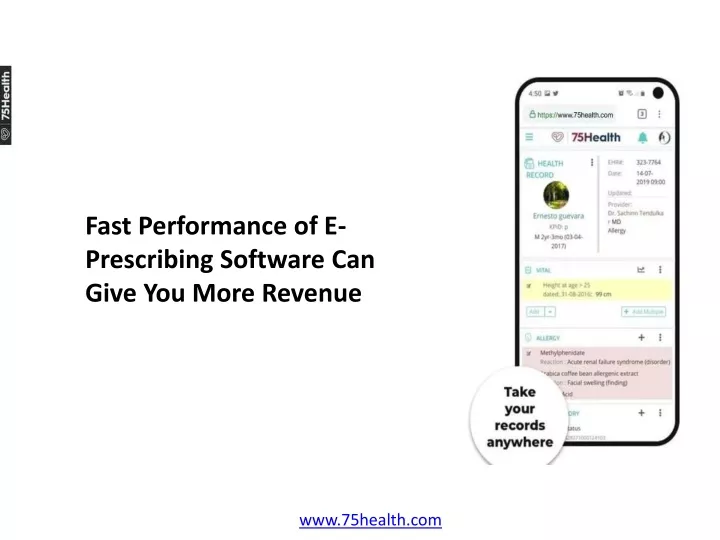 fast performance of e prescribing software