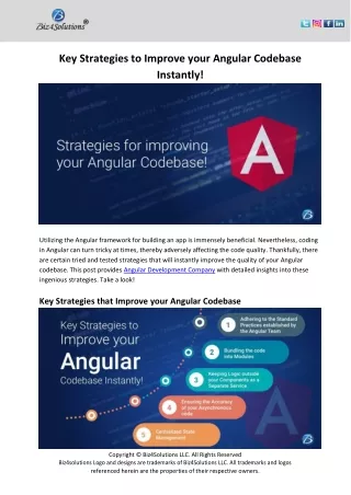 key strategies to improve your angular codebase