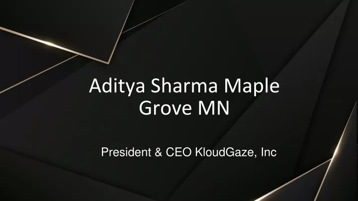 aditya sharma maple grove mn