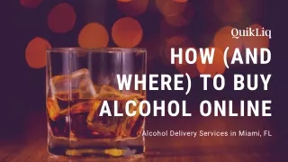 How (and Where) to Buy Alcohol Online