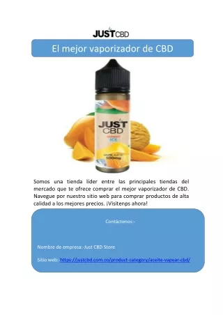 El mejor vaporizador de CBD