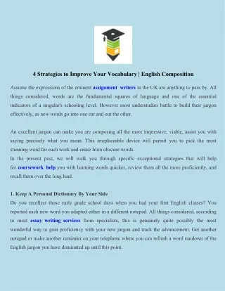 4 strategies to improve your vocabulary english