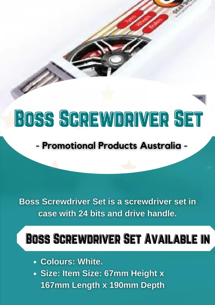 boss screwdriver set boss screwdriver set