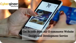 get benefit from our e commerce website design