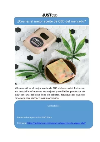 ¿Cuál es el mejor aceite de CBD del mercado?