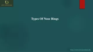 types of nose rings
