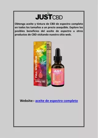 aceite de espectro completo