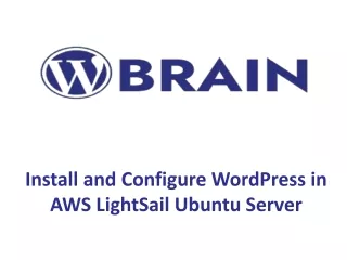 Install and Configure WordPress in AWS LightSail Ubuntu