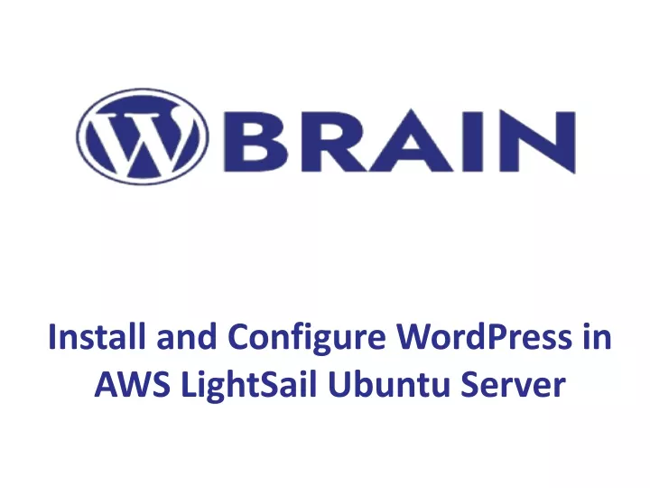 install and configure wordpress in aws lightsail ubuntu server
