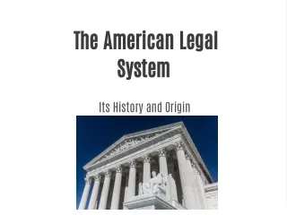 American Legal System History