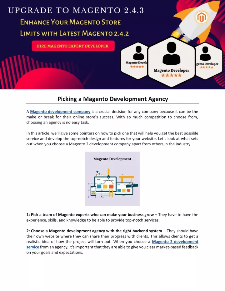 picking a magento development agency a magento
