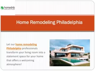 Home Remodeling Philadelphia