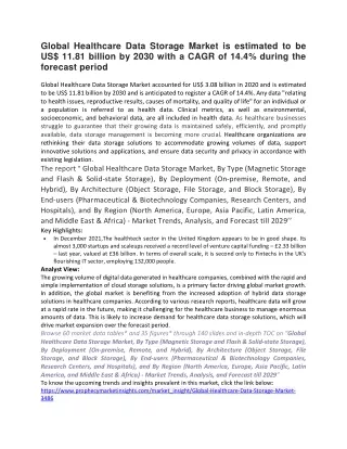 global healthcare data storage market