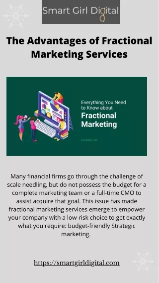 The Advantages of Fractional Marketing Services