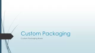 custom packaging