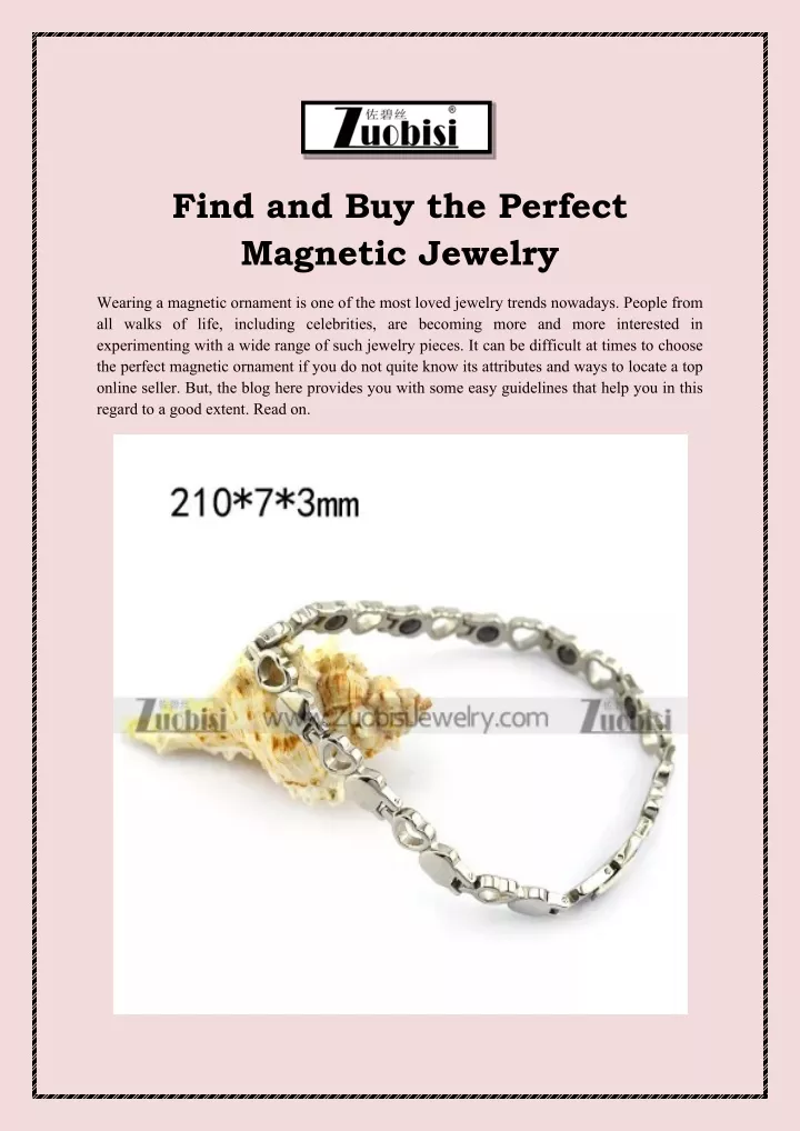 find and buy the perfect magnetic jewelry