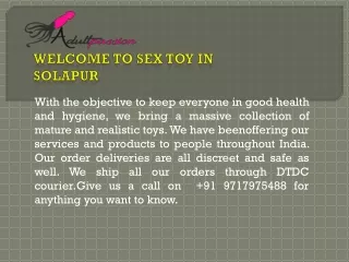 Sex Toys In Solapur