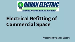 Electrical Refitting of Commercial Space