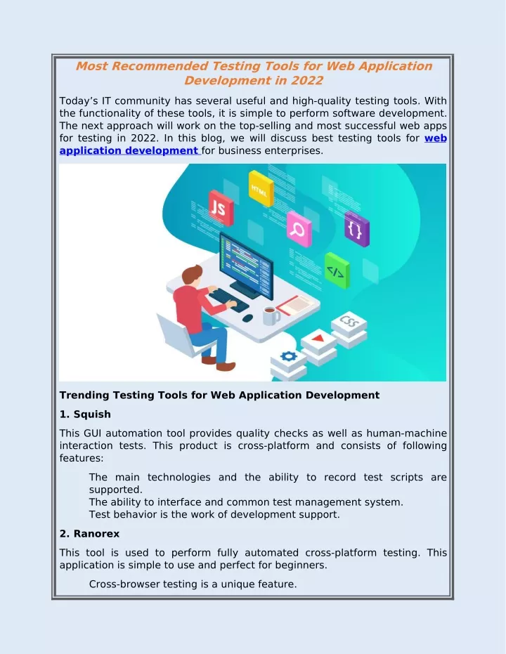 most recommended testing tools