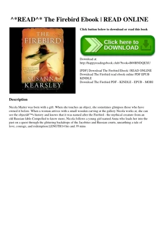 ^READ^ The Firebird Ebook  READ ONLINE