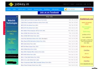 List of Bihar Govt jobs