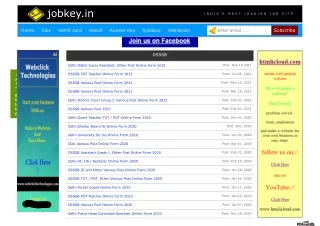 List of Delhi (DSSSB) Govt jobs
