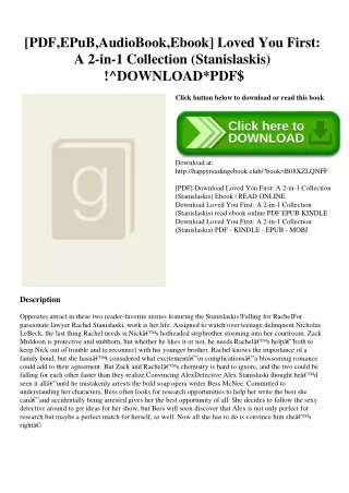 [PDF EPuB AudioBook Ebook] Loved You First A 2-in-1 Collection (Stanislaskis) !^DOWNLOADPDF$