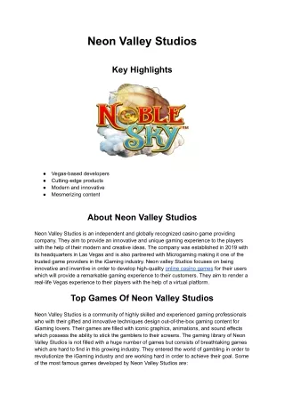 neon valley studios