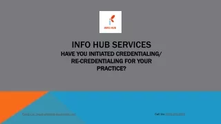 info hub services have you initiated