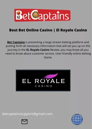 Best Bet Online Casino - El Royale Casino