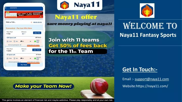 welcome to naya11 fantasy sports