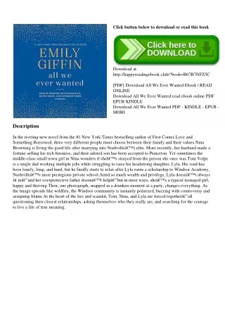 (DOWNLOAD E.B.O.O.K.^) All We Ever Wanted [Doc]