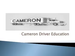 cameron driver education