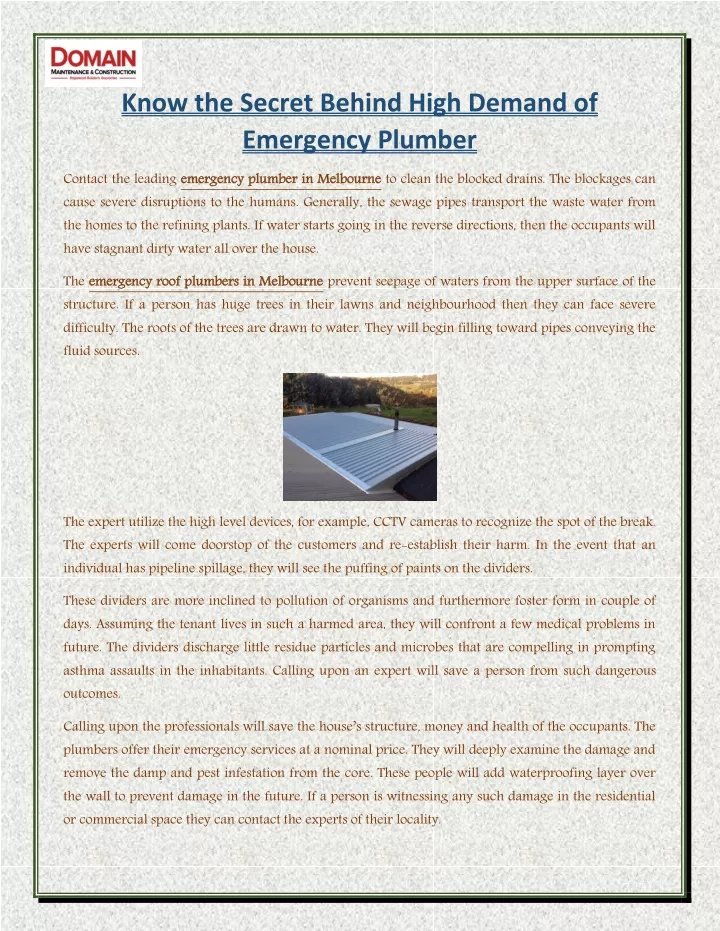 know the secret behind high demand of emergency