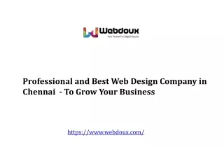 Professional and Best Web Design Company in Chennai